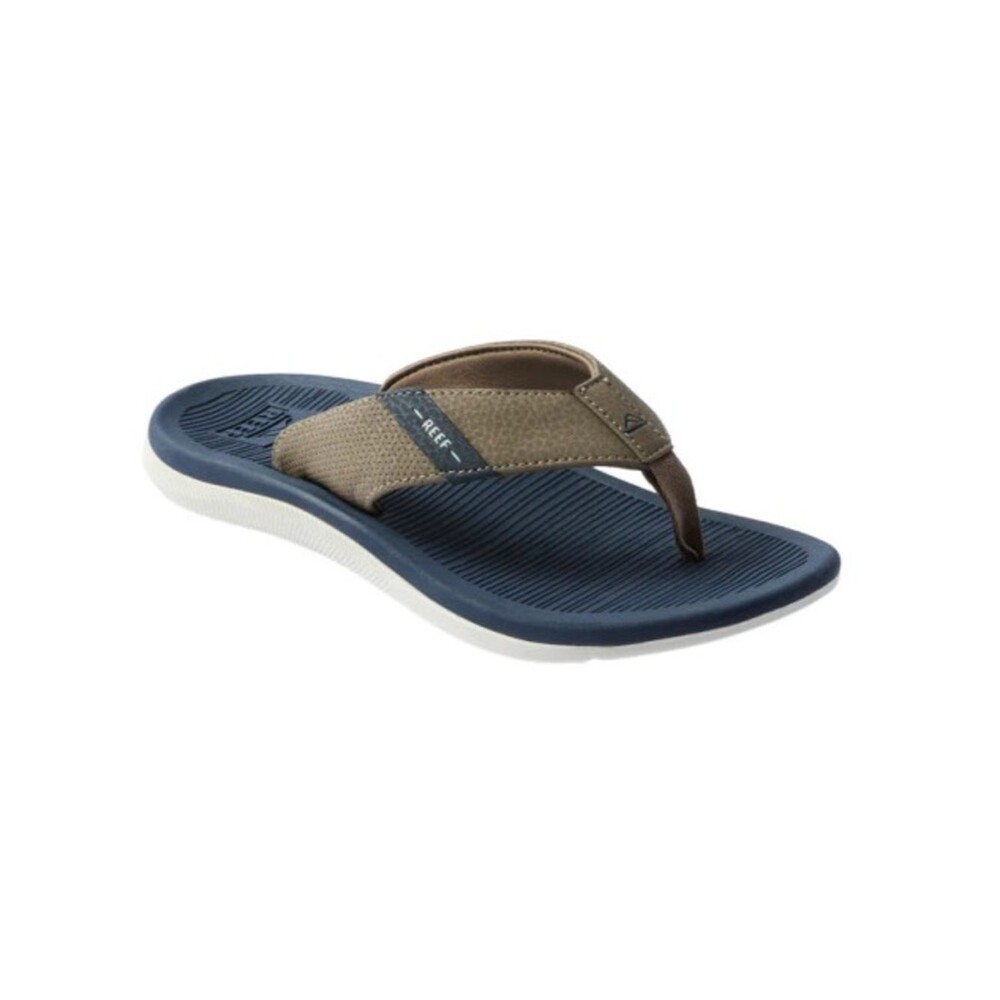Reef Boys Kids Santa Ana Navy Blue Flip Flops Sandals. Size 1.